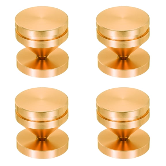 4 Pcs Rose Gold Speaker Spike Kit Shockproof Adjustable Aluminum Alloy Speaker Spike Isolation with Speaker Spikes Pads Mat,Double-Sided Adhesive
