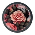 thumbnail image 1 of 4 Pcs Roses Knobs for Kitchen Cabinet Cupboard Dresser Bookcase Drawer Pulls Handles Round Home Decor, 1 of 8