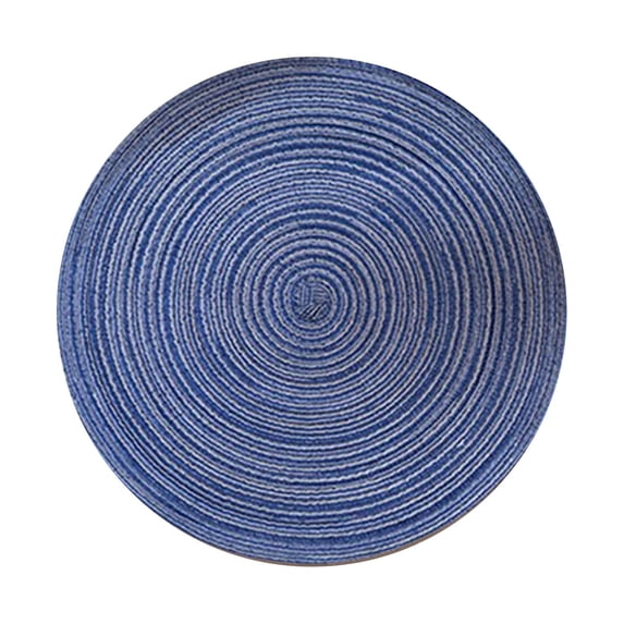 4 Pcs Round Braided Placemats, 15" Woven Braided Place Mats, Rustic Table Decors, Heat Resistant Placemats, Washable Circle Table Mats, Dining Table Protectors, Hand Weave Table Linens