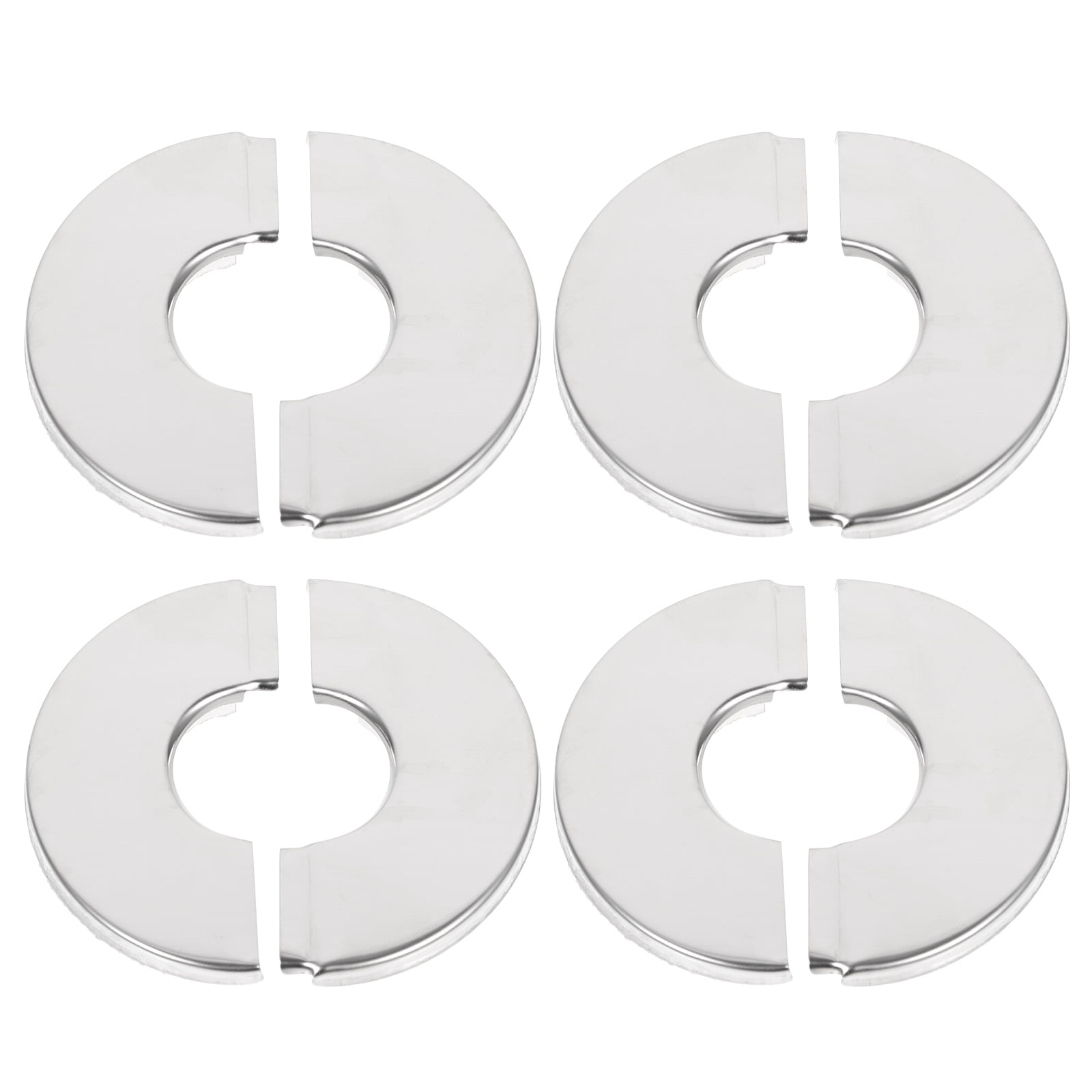 4 Pcs Round Hole Pipe Cover Escutcheon for Water Plumbing Plates Wall Flange Decorative Covers