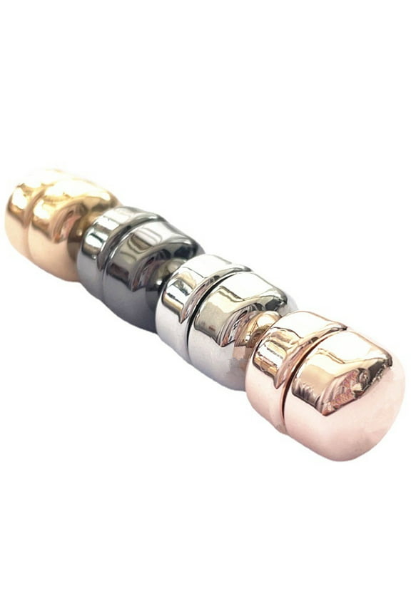 4 Pcs Round Shiny Magnetic Closure Magnets Convenient Hijab Button Circle Magnet Scarf for Hair Scarf Supply Miss