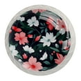 thumbnail image 1 of 4 Pcs Round White Knobs for Kitchen Cabinet Cupboard Dresser Bookcase Flower Drawer Pulls Handles Home Decor, 1 of 8