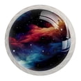thumbnail image 1 of 4 Pcs Round White Knobs for Kitchen Cabinet Cupboard Dresser Bookcase Galaxy Drawer Pulls Handles Home Decor, 1 of 8