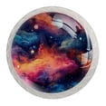 thumbnail image 1 of 4 Pcs Round White Knobs for Kitchen Cabinet Cupboard Dresser Bookcase Galaxy Drawer Pulls Handles Home Decor, 1 of 8