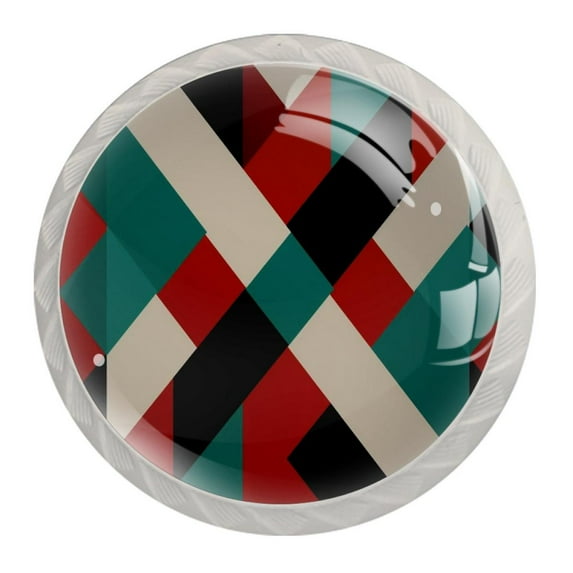 4 Pcs Round White Knobs for Kitchen Cabinet Cupboard Dresser Bookcase Geometry Drawer Pulls Handles Home Decor