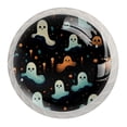 thumbnail image 1 of 4 Pcs Round White Knobs for Kitchen Cabinet Cupboard Dresser Bookcase Halloween Ghost Drawer Pulls Handles Home Decor, 1 of 8