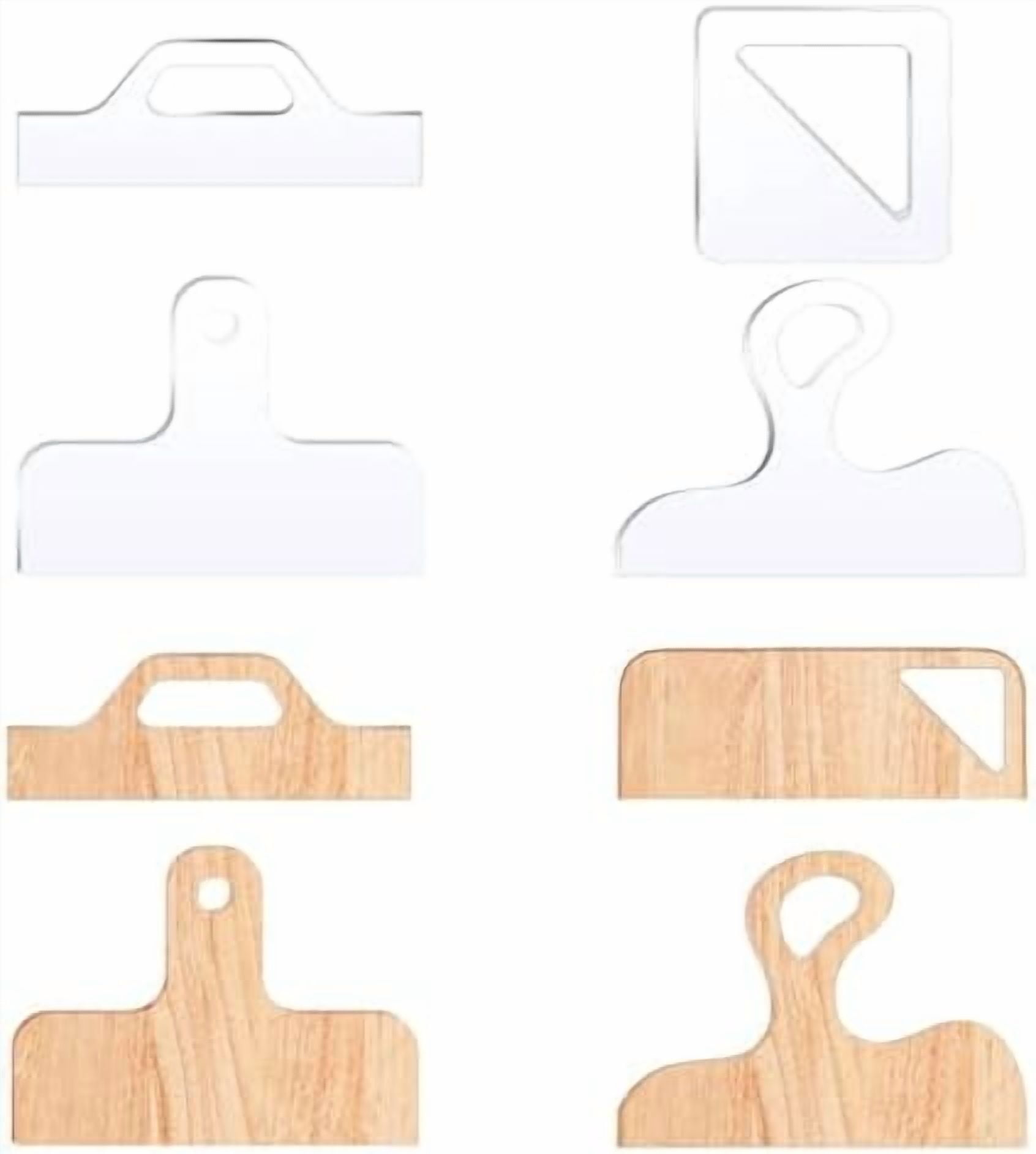 4 Pcs Router Templates Charcuterie Board Template Clear Cutting Board