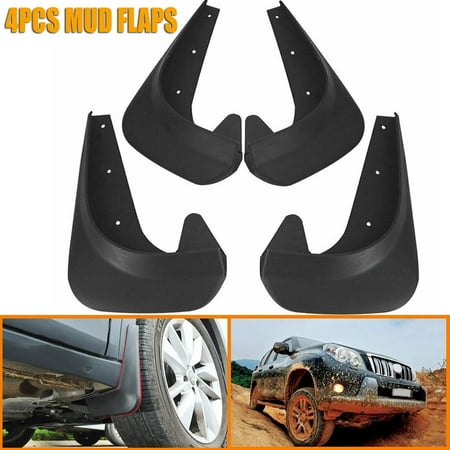 4 Pcs Rubber Car Mud Flaps Fender Mudflaps Universal Splash Guards Mudguards Front Rear for Car Pickup SUV Van