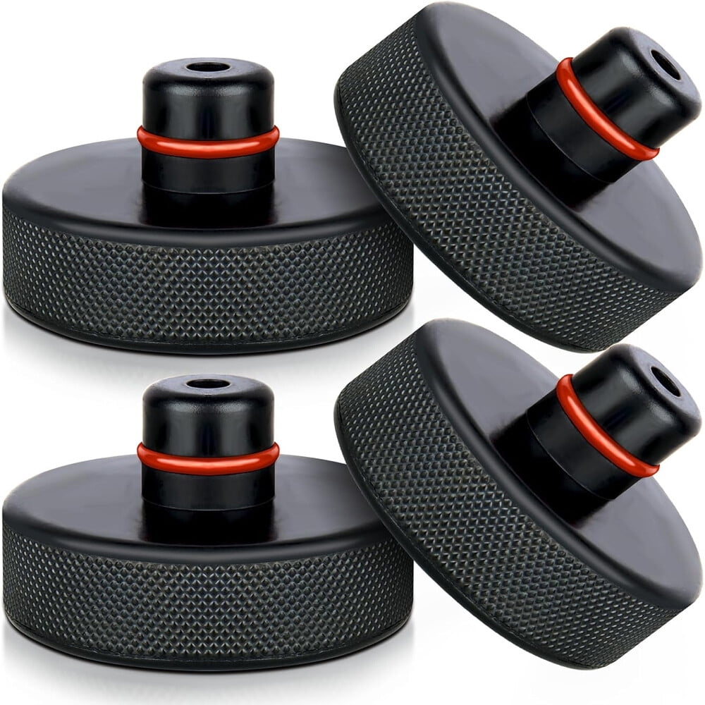 4-Pcs Rubber Jack Pad Heavy Duty Floor Jack Adapter for Tesla Model 3/X/S/Y, Chassis Support Pad for Lifting & Storage