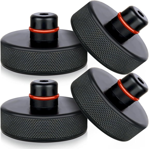 4-Pcs Rubber Jack Pad Heavy Duty Floor Jack Adapter for Tesla Model 3/X/S/Y, Chassis Support Pad for Lifting & Storage