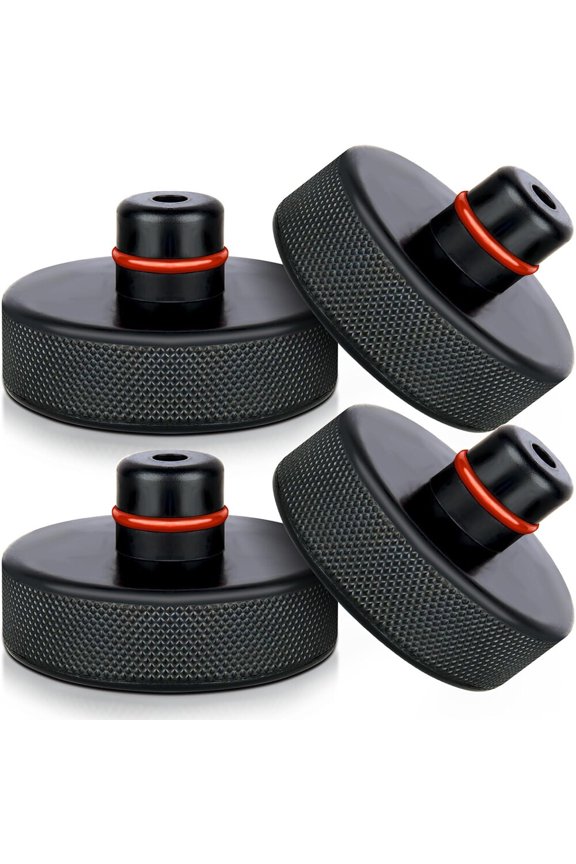 4-Pcs Rubber Jack Pad Heavy Duty Floor Jack Adapter for Tesla Model 3/X/S/Y, Chassis Support Pad for Lifting & Storage