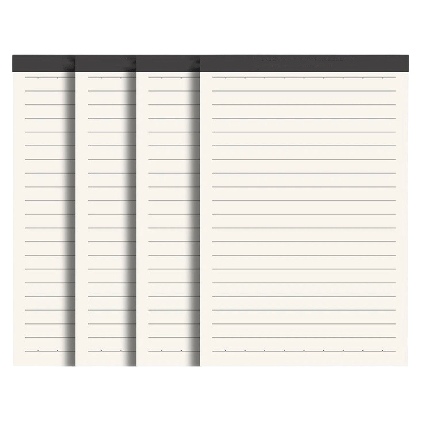 4 Pcs Ruled Lined Writing Note Pads,Legal Pads 5 X 8 inch Notepad,Small Ruled Perforated Memo Pad for Work Daily Note Taking List,70 Sheets,Lined Writing Pads Memo Notepads for Office Home,Lined