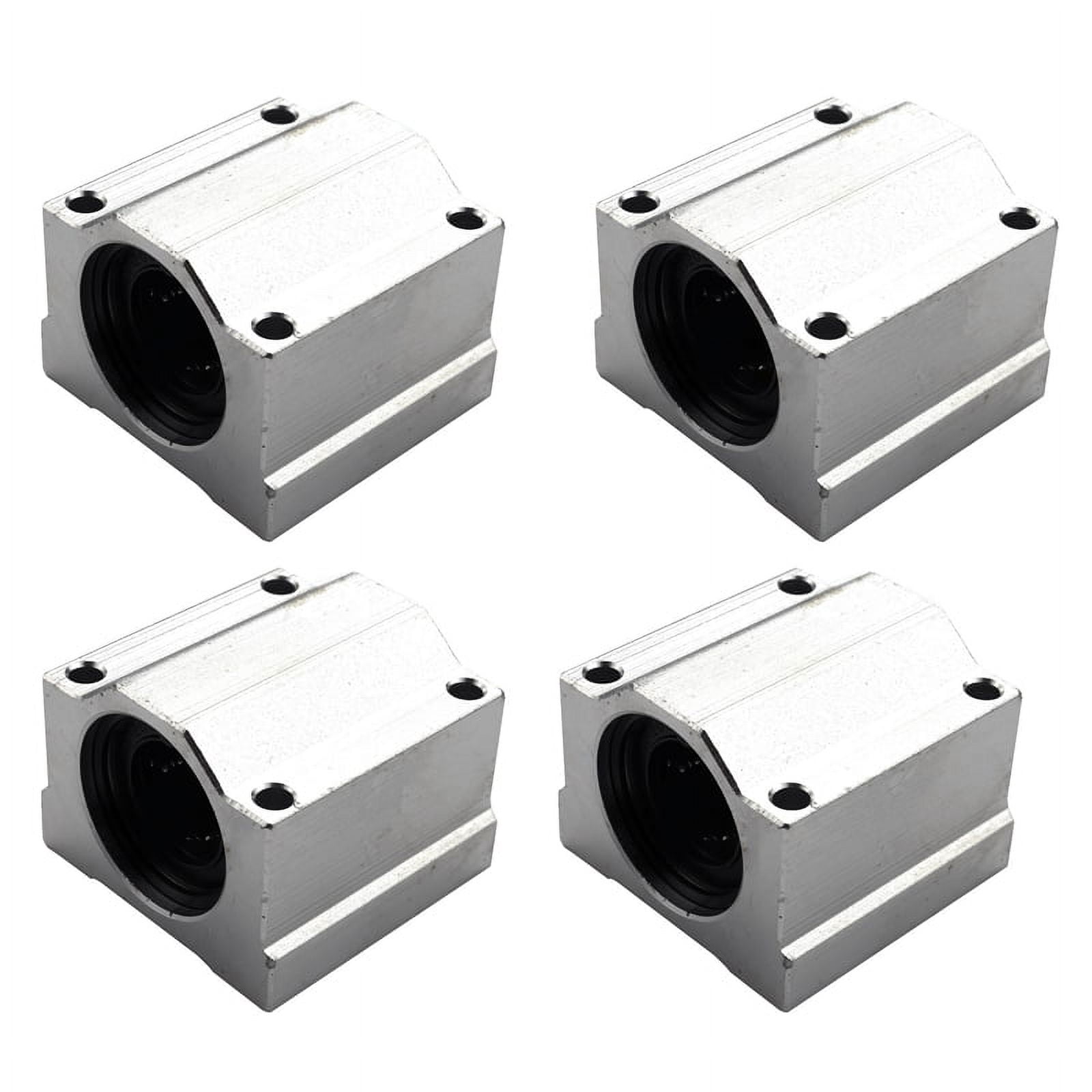 2 Blocs Coulissants SCS20UU Pour Axe 20mm - Pour CNC, Imprimantes 3D, Machines D'emballage - Pack De 2