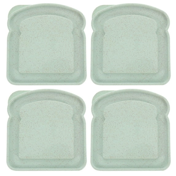 4 Pcs Sandwich Box Metal Container with Lid Large Container Sandwich Case Sandwich Containers Container with Lid