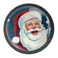 thumbnail image 1 of 4 Pcs Santa Claus Knobs for Kitchen Cabinet Cupboard Dresser Bookcase Drawer Pulls Handles Round Home Decor, 1 of 8