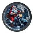 thumbnail image 1 of 4 Pcs Santa Claus Motorcycle Knobs for Kitchen Cabinet Cupboard Dresser Bookcase Drawer Pulls Handles Round Home Decor, 1 of 8
