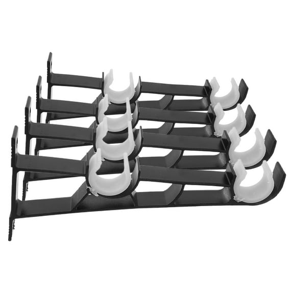 4 Pcs Double Bracket Curtain Rod Brackets for Brake Bolts Disc Accessories Pool Black