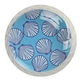 thumbnail image 1 of 4 Pcs Sea Shell Knobs for Kitchen Cabinet Cupboard Dresser Bookcase Drawer Pulls Handles Round Home Decor, 1 of 8