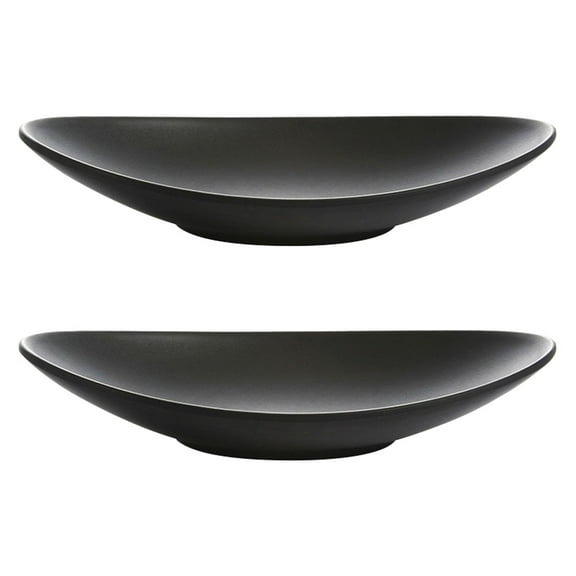 4 Pcs Seafood Sushi Plate Appetizer Plates Ceramic Ingot Shaped Dessert Tray Black Dishes Jewelry