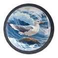 thumbnail image 1 of 4 Pcs Seagull Knobs for Kitchen Cabinet Cupboard Dresser Bookcase Drawer Pulls Handles Round Home Decor, 1 of 8