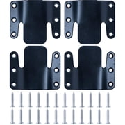 4 Pcs Sectional Couch Connectors,Metal Sectional Sofa Connector Bracket,Universal Sofa Interlocking,Sectional Couch Deep Clips with Screws for Couch/Loveseat/Chair/Recliner,Black-Topboutique