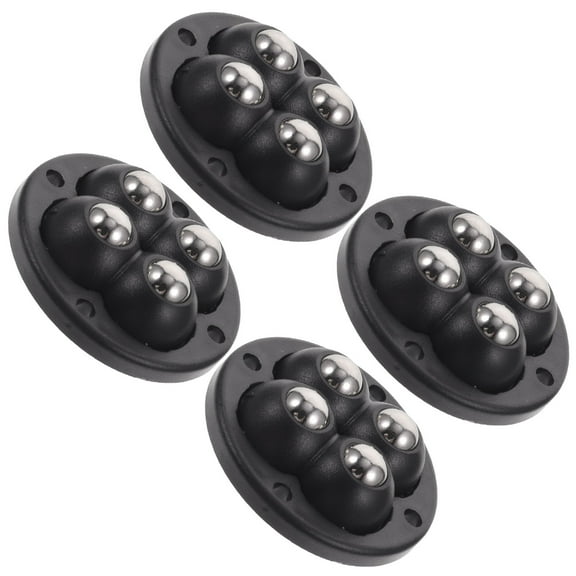 4 Pcs Self Adhesive Casters Mini Wheels Storage Case Bins Garbage Can No Punching Bottom Pulley Cans