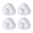 thumbnail image 1 of 4 Pcs Self-Adhesive Mini Caster Wheels,Small Swivel Ball Casters,Mini Caster Wheels for Small Appliances,Appliance Caster Wheels,1.45X1.45 Inch Rotation Swivel Rollers for Trash Can,Z_White, 1 of 9