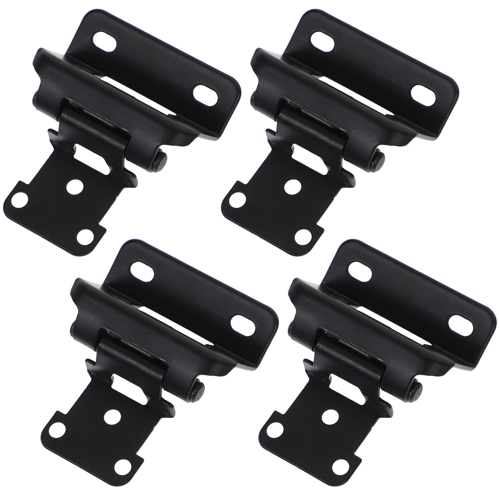 4 Pcs Self Closing Hinge Hinges for Cabinet Doors Black Iron - Walmart.com