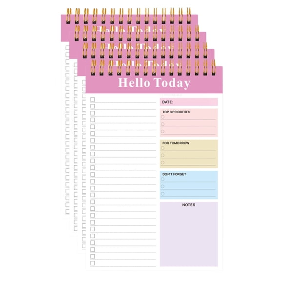 4 Pcs/Set A 5 Spirals Notebooks Journal Notebook Practical Daily Planner Stationery Notebooks School Office Supplies