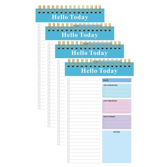 4 Pcs/Set A 5 Daily Planner Spirals Notebooks Stationery Notebooks Reporters Notebook Journal Notebook for Students