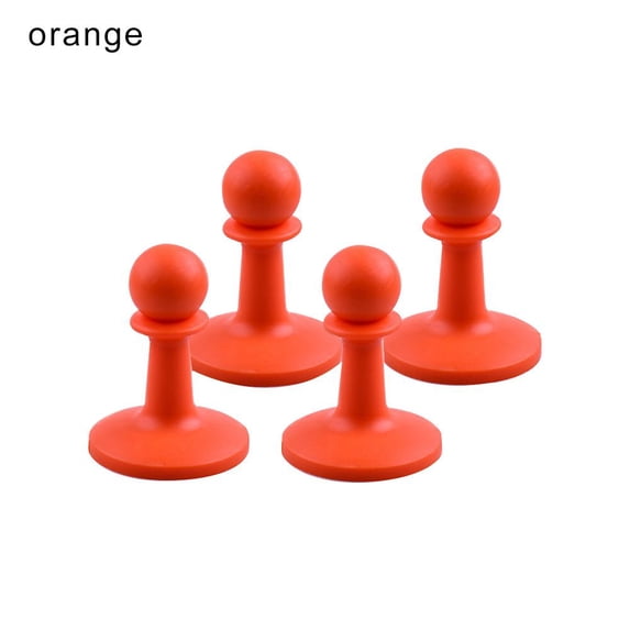 4 Pcs/Set Camping Support Bar Awning Rod Protection Cap Tent Poles Anti-Thunder Cap Lightning Proof Hat ORANGE