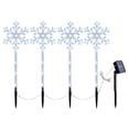 thumbnail image 1 of 4 Pcs/Set Christmas Snowflake Lights Outdoor Decorations, Solar Powered Snowflake Lights, Waterproof Garden Stake Lights For Yard Porch And Lawn Decor, 1 of 5