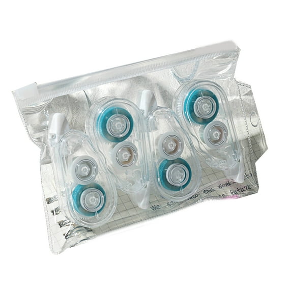 4 Pcs/Set Double Sided Tape Roller Glues Tape Roller Multifunctional Adhesive Roller for Scrapbooking Craft Projects