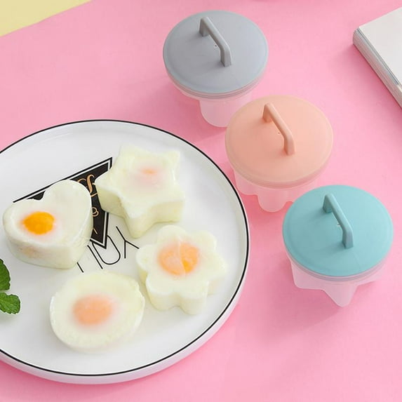 4 Pcs/Set Microwave Oven Egg Poacher Sandwich Instant Cooker Kitchen Tool With Brush