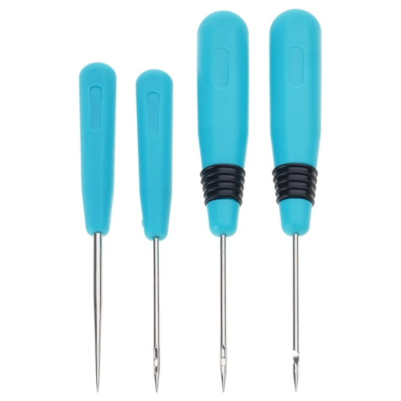 4 Pcs Sewing Awl Handmade Leather Tool Cone Needle Shoe Repair Needle Stitcher Sewing Awl Craft Supplies