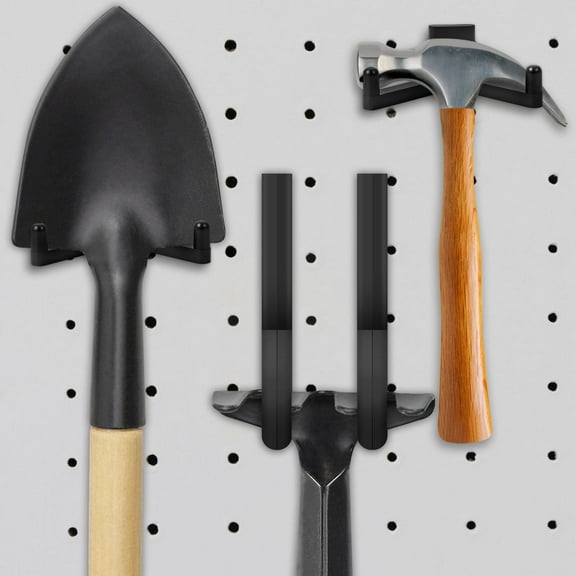 4 Pcs Shed Hooks J and U Shed Tool Hangers Practical Storage Shed Tool Hooks Multipurpose Garage Tool Hooks for Ladders Bikes Chairs Shovels