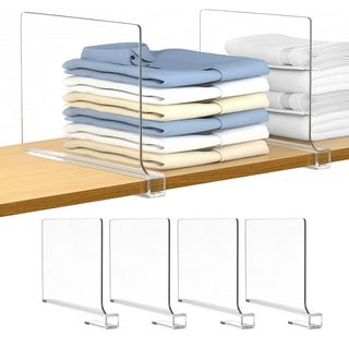Dasbsug Clear Acrylic Underwear Drawer Organizer Box 4/8 Grids Compartment  Divided Closet Storage Bin Stackable Shelf for Socks 