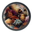 thumbnail image 1 of 4 Pcs Shell Knobs for Kitchen Cabinet Cupboard Dresser Bookcase Drawer Pulls Handles Round Home Decor, 1 of 8