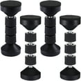 thumbnail image 1 of OFFIGAM 4Pcs Adjustable Black Headboard Stoppers for Bed Frame Wall Protection and Noise Reduction, 1 of 6