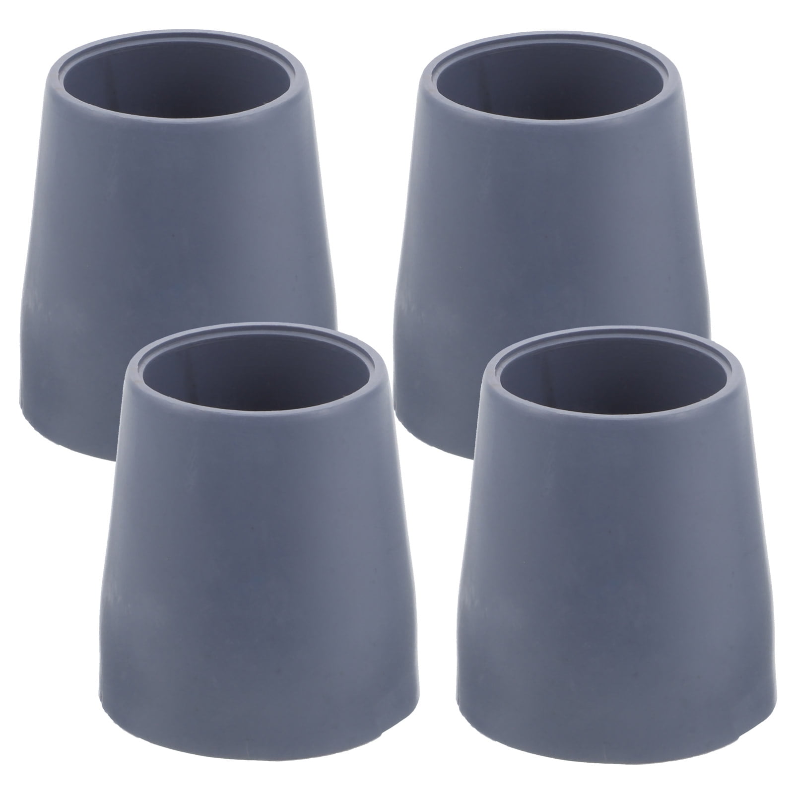 4 Pcs Shower Chair Rubber Feet Replacement Tips for Cane Elder Grey