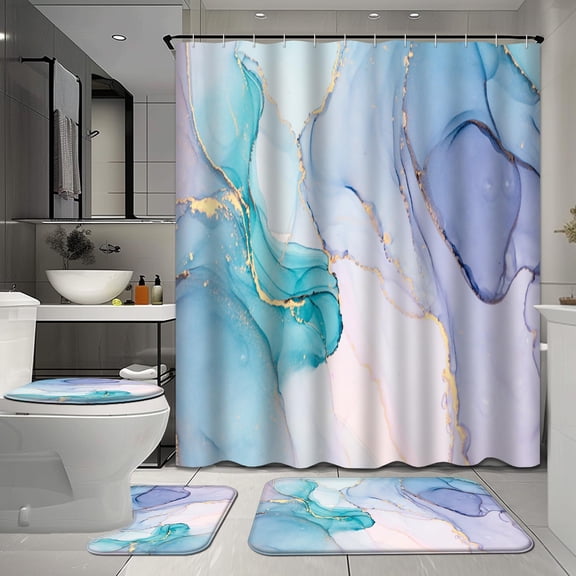 4 Pcs Shower Curtain Set with Rugs for Bathroom Decor,Black Bathroom Shower Curtain Sets,Leopard Grey Scale Snow Cheetah Gradient Abstract Africa Animal Bathroom Sets with Shower Curtain and Rugs