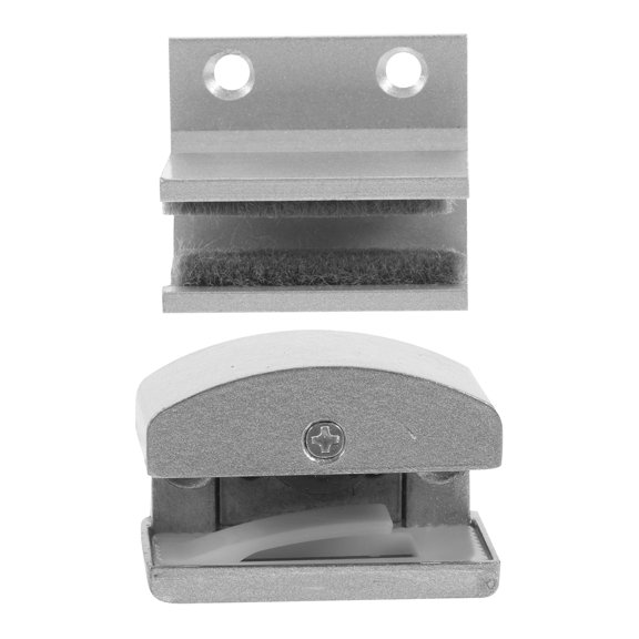 4-Pack Shower Door Bumpers Bottom Mount Guide, Wall-Mounted Door Stopper for Quiet, Smooth Sliding and Noise Reduction