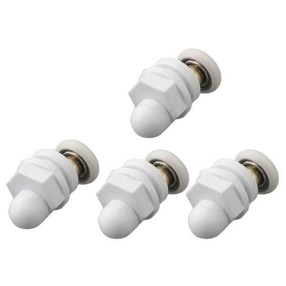 4 Pcs Shower Door Rollers/Runners/Wheels 19/23/25/27/29mm Wheel Diameter Sliding Glass Door Pulley Bathroom Door Replacement Part