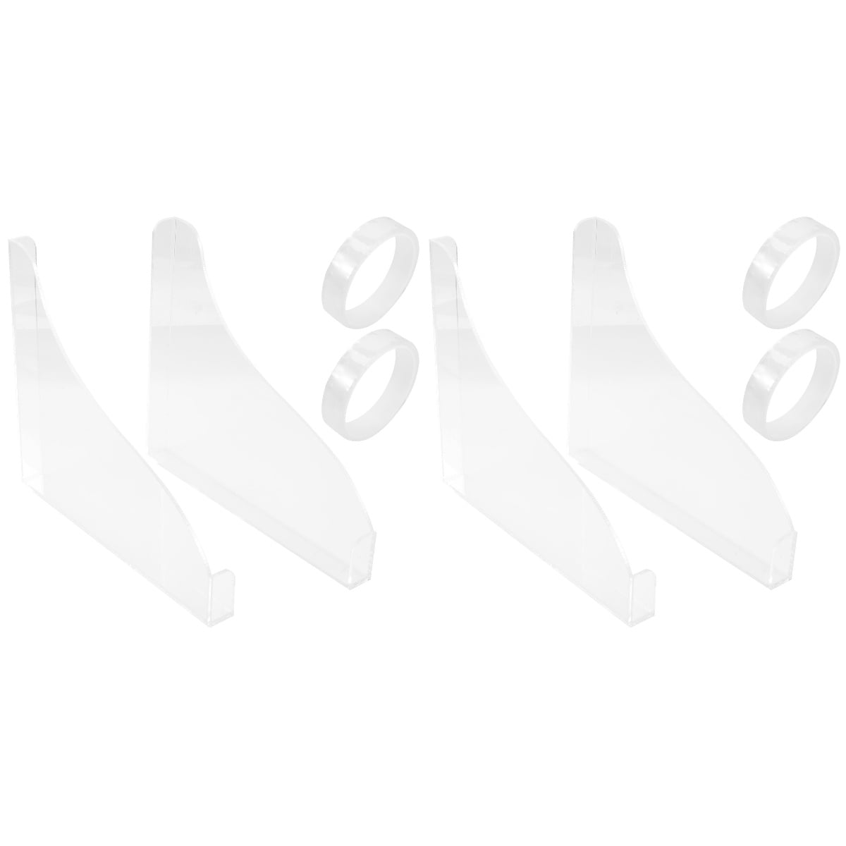 4 Pcs Shower Splash Guard Corner Protectors Clear Tub Bathroom Bathtub