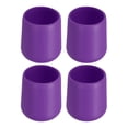 thumbnail image 1 of 4 Pcs Silicone Fishing Rod Butt Cushion Protector Cap, Small, Purple, 1 of 6