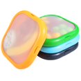 thumbnail image 1 of 4 Pcs Silicone Fruit Storage Containers, Non-Scented Food Savers, Leak-Proof Bento Boxes, Reusable Stretch Storage Boxes for Fruits, Vegetables, and Light Meals, 4 Colors, 1 of 5