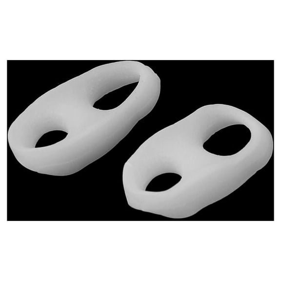 4 Pcs Silicone Gel Double Looped Toe Gel Orthotics Stretcher Toe Protector Straightener Separator Alignment LJ Foot Care