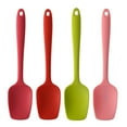 thumbnail image 1 of 4 Pcs Silicone Kitchen Spatula, Silicone Spatula Spoon, Rubber Spoon Spatula Heat Resistant One Piece Design Seamless Non-Stick Spoonulas for Nonstick Cookware, Cooking and Baking, 8.26x1.77 Inch, A, 1 of 9
