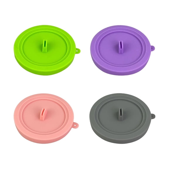 4 Pcs Silicone Lids Ice Cream Maker Cup Sealing Lids Pint Container Cup Covers for NC300 NC301 NC299AM Part
