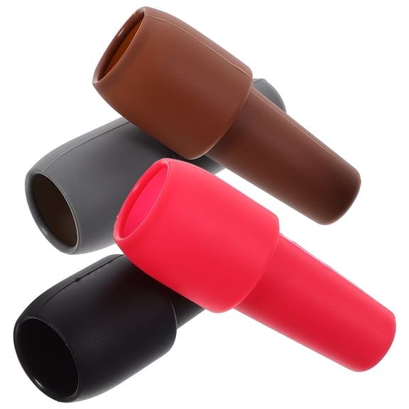 4 Pcs Silicone Wine Stopper Double Cork Beverage Bottle Sealer Replacement Stoppers Cover